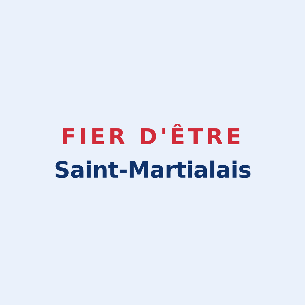 Sticker « Fier d'être Saint-Martialais » — design pour Saint-Martial
