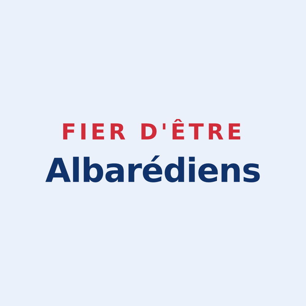 Sticker « Fier d'être Albarédiens » — design pour Saint-Martial-d'Albarède