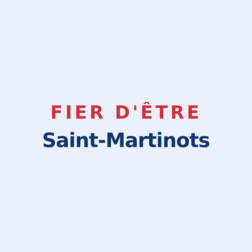 Sticker « Fier d'être Saint-Martinots » — design pour Saint-Martin-aux-Champs