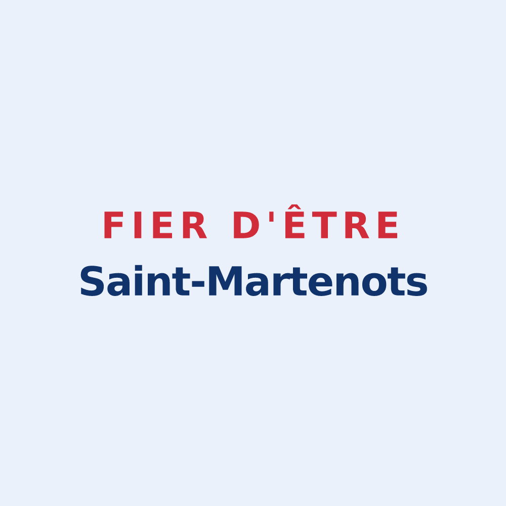 Sticker « Fier d'être Saint-Martenots » — design pour Saint-Martin-d'Arc