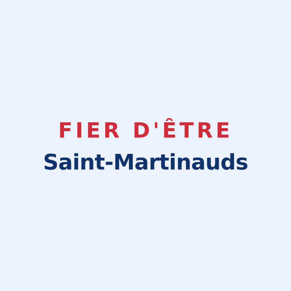 Sticker « Fier d'être Saint-Martinauds » — design pour Saint-Martin-de-Coux