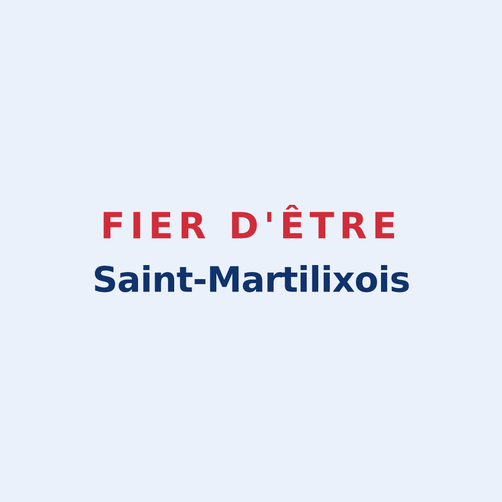 Sticker « Fier d'être Saint-Martilixois » — design pour Saint-Martin-de-Lixy