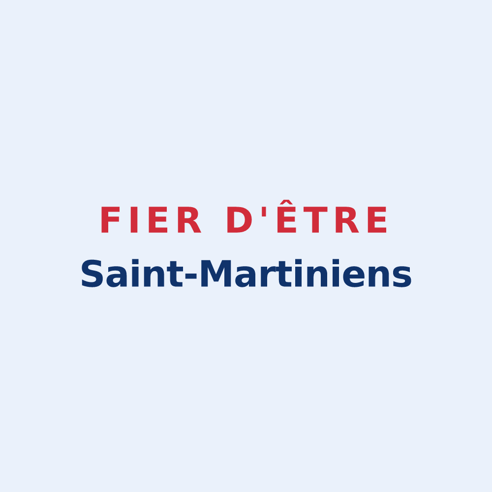 Sticker « Fier d'être Saint-Martiniens » — design pour Saint-Martin-des-Champs