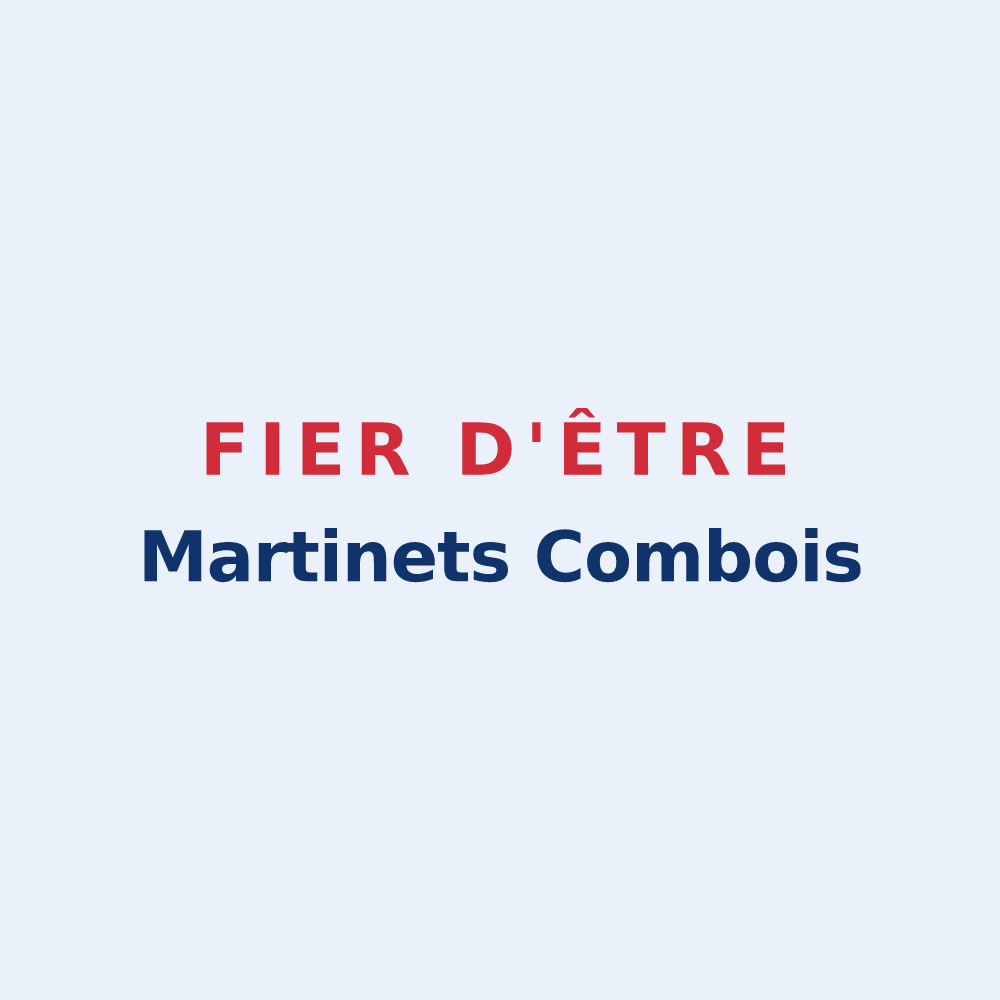 Sticker « Fier d'être Martinets Combois » — design pour Saint-Martin-des-Combes