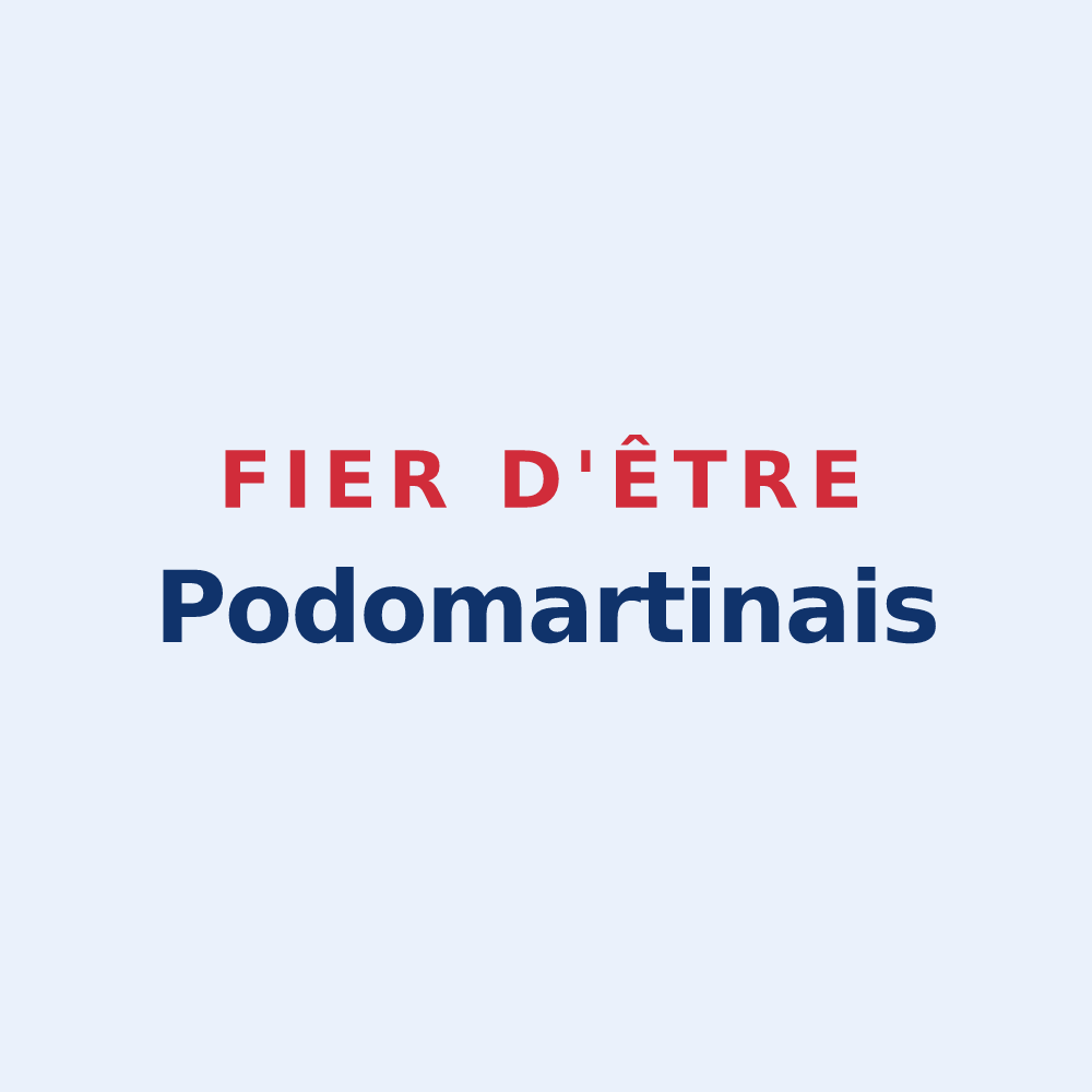 Sticker « Fier d'être Podomartinais » — design pour Saint-Martin-des-Puits