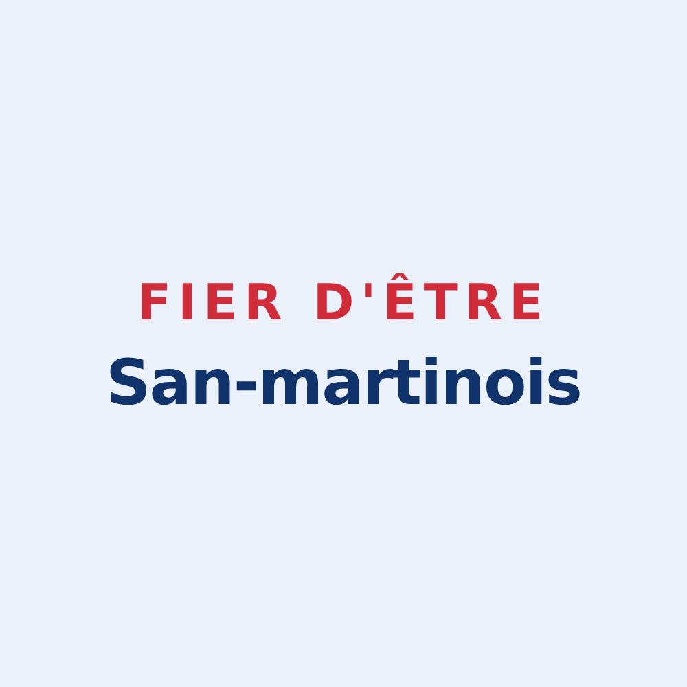 Sticker « Fier d'être San-martinois » — design pour Saint-Martin-en-Bière