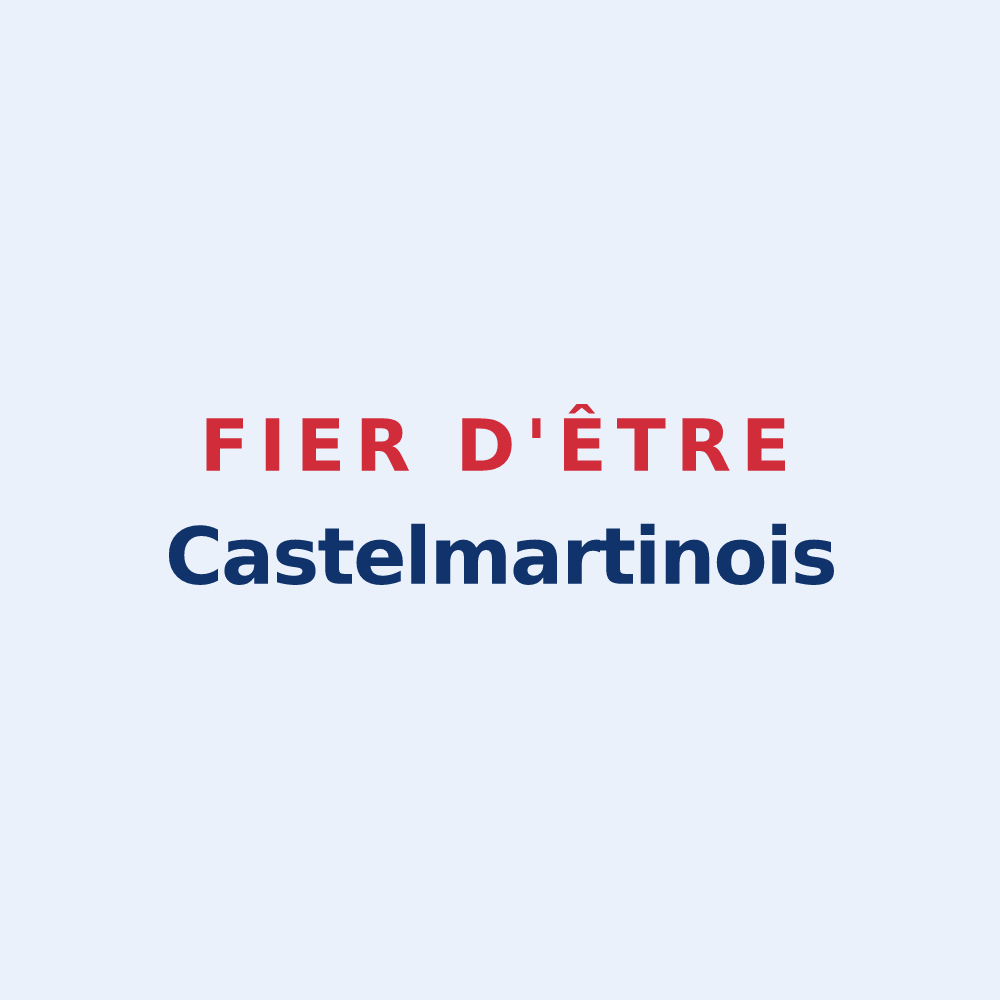 Sticker « Fier d'être Castelmartinois » — design pour Saint-Martin-le-Châtel