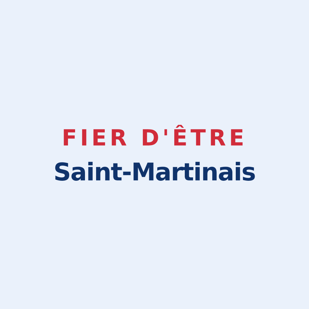 Sticker « Fier d'être Saint-Martinais » — design pour Saint-Martin-le-Gaillard