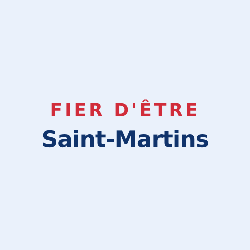 Sticker « Fier d'être Saint-Martins » — design pour Saint-Martin-le-Pin