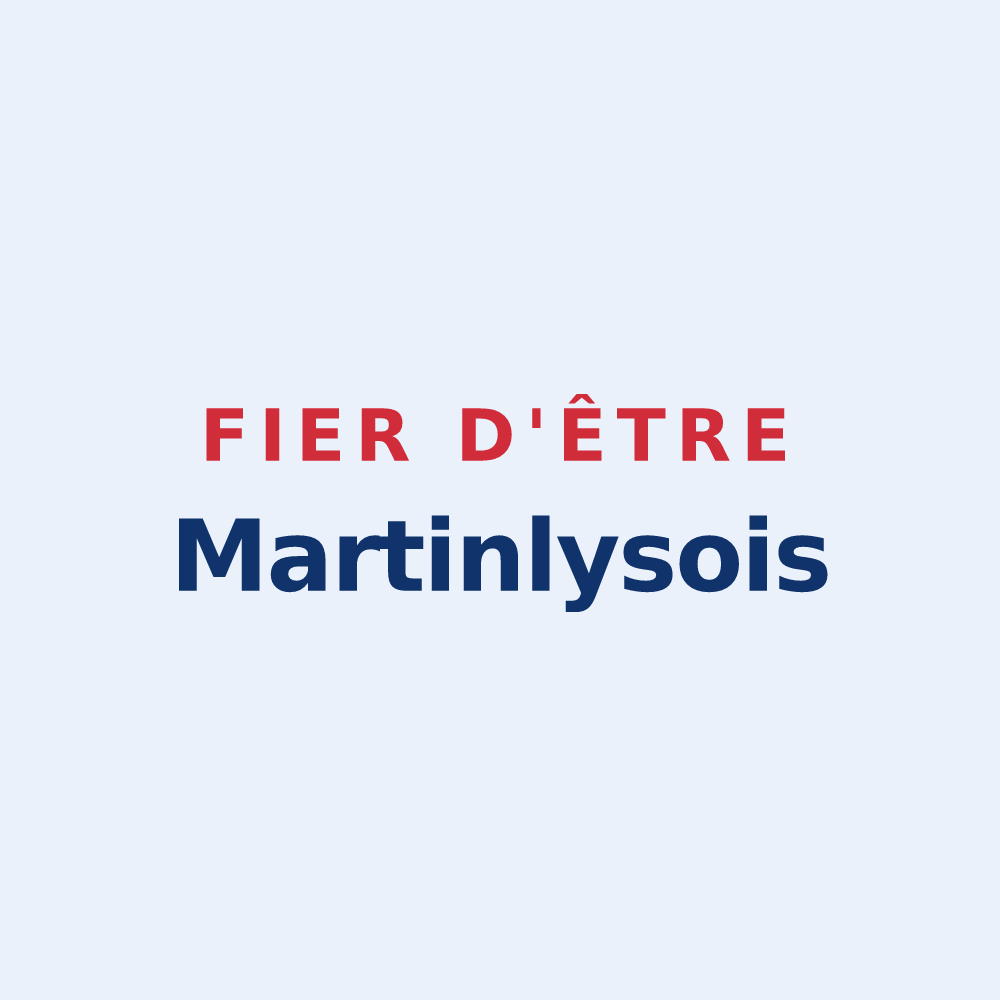 Sticker « Fier d'être Martinlysois » — design pour Saint-Martin-Lys