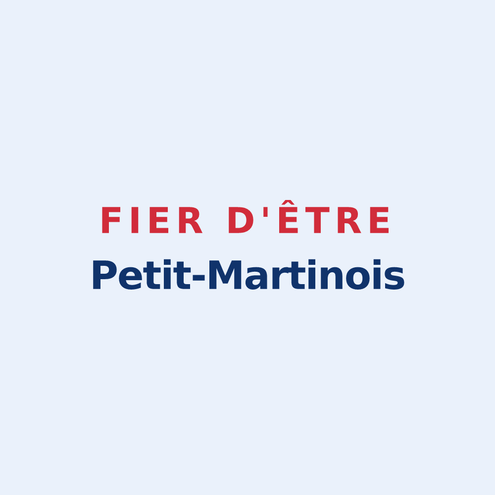 Sticker « Fier d'être Petit-Martinois » — design pour Saint-Martin-Petit