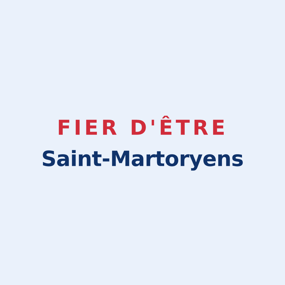 Sticker « Fier d'être Saint-Martoryens » — design pour Saint-Martory