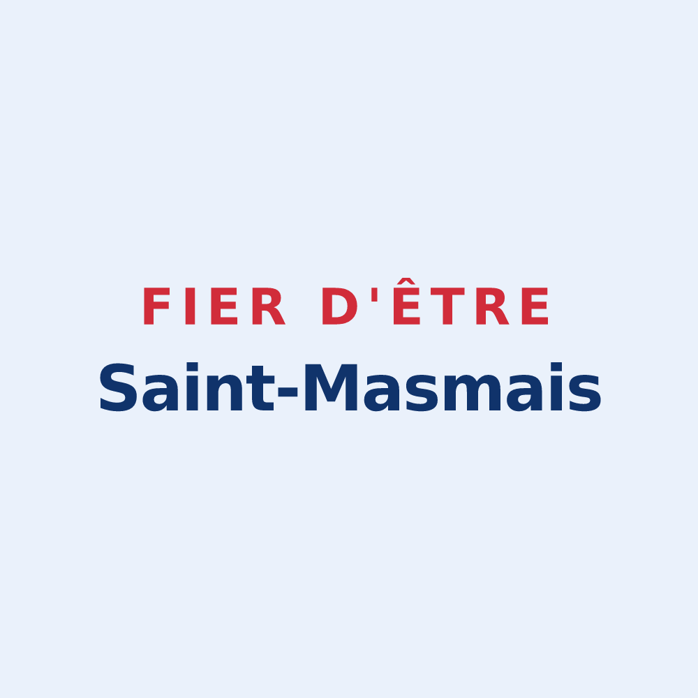 Sticker « Fier d'être Saint-Masmais » — design pour Saint-Masmes