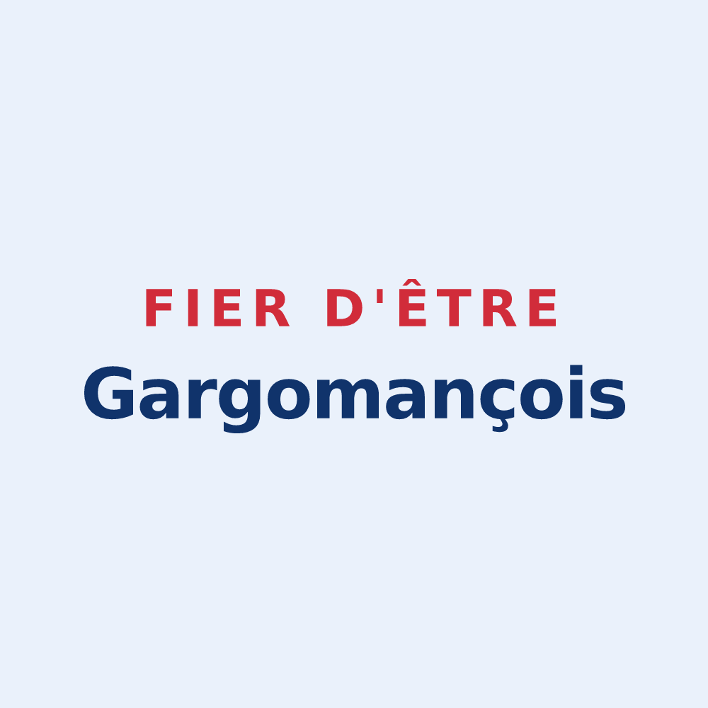 Sticker « Fier d'être Gargomançois » — design pour Saint-Maurice-en-Gourgois