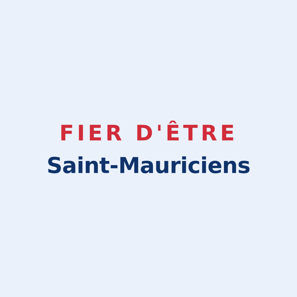 Sticker « Fier d'être Saint-Mauriciens » — design pour Saint-Maurice-la-Clouère