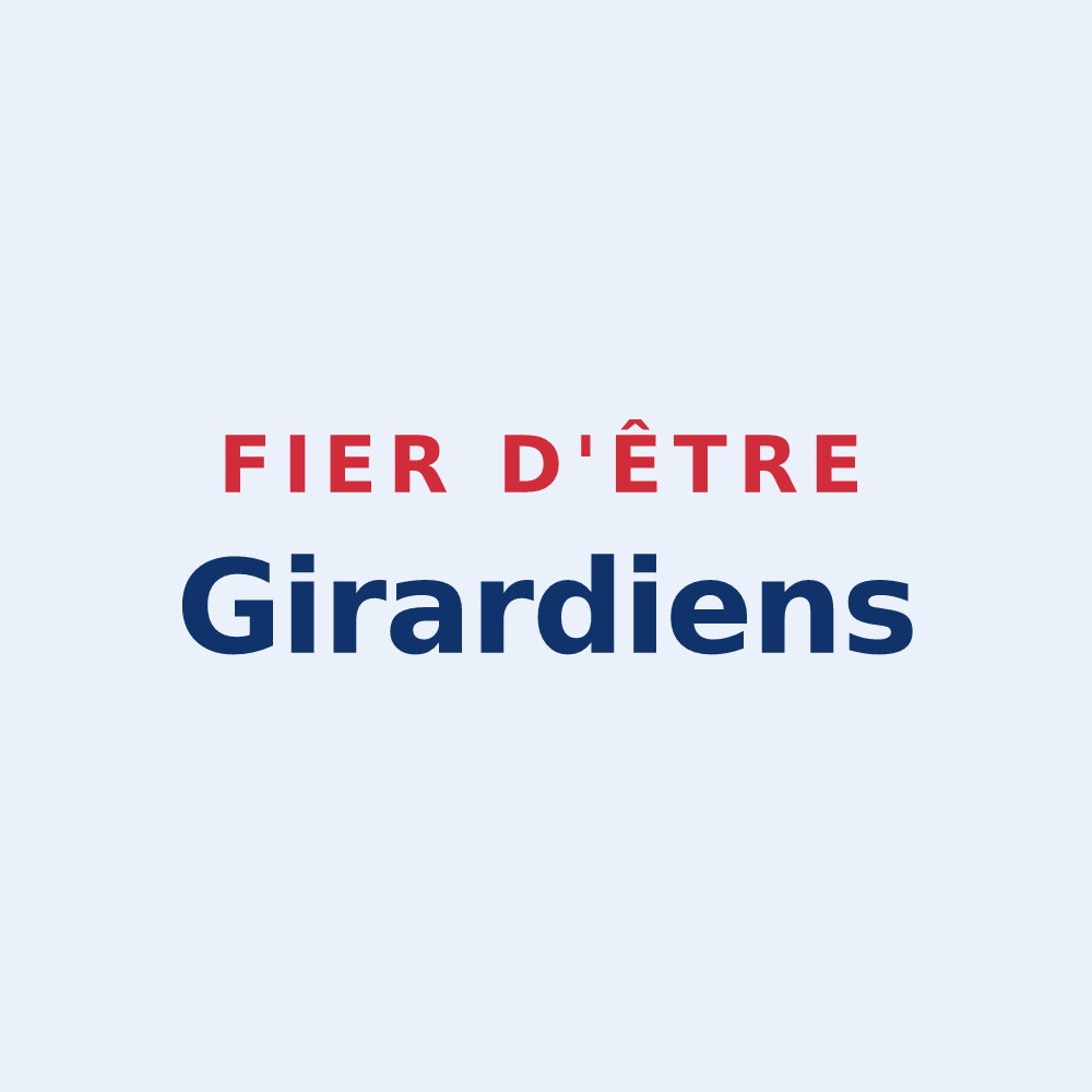 Sticker « Fier d'être Girardiens » — design pour Saint-Maurice-le-Girard