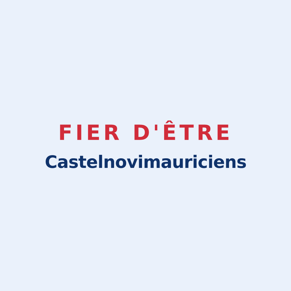 Sticker « Fier d'être Castelnovimauriciens » — design pour Saint-Maurice-lès-Châteauneuf