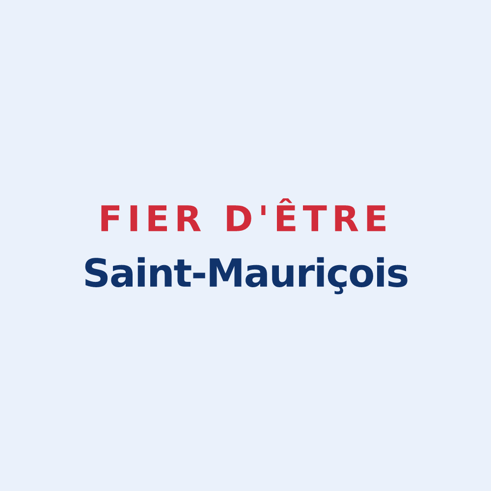Sticker « Fier d'être Saint-Mauriçois » — design pour Saint-Maurice-sur-Adour