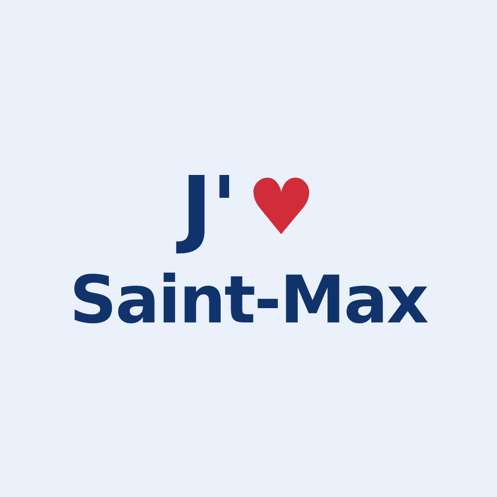 Sticker personnalisé Saint-Max — design J'aime Saint-Max