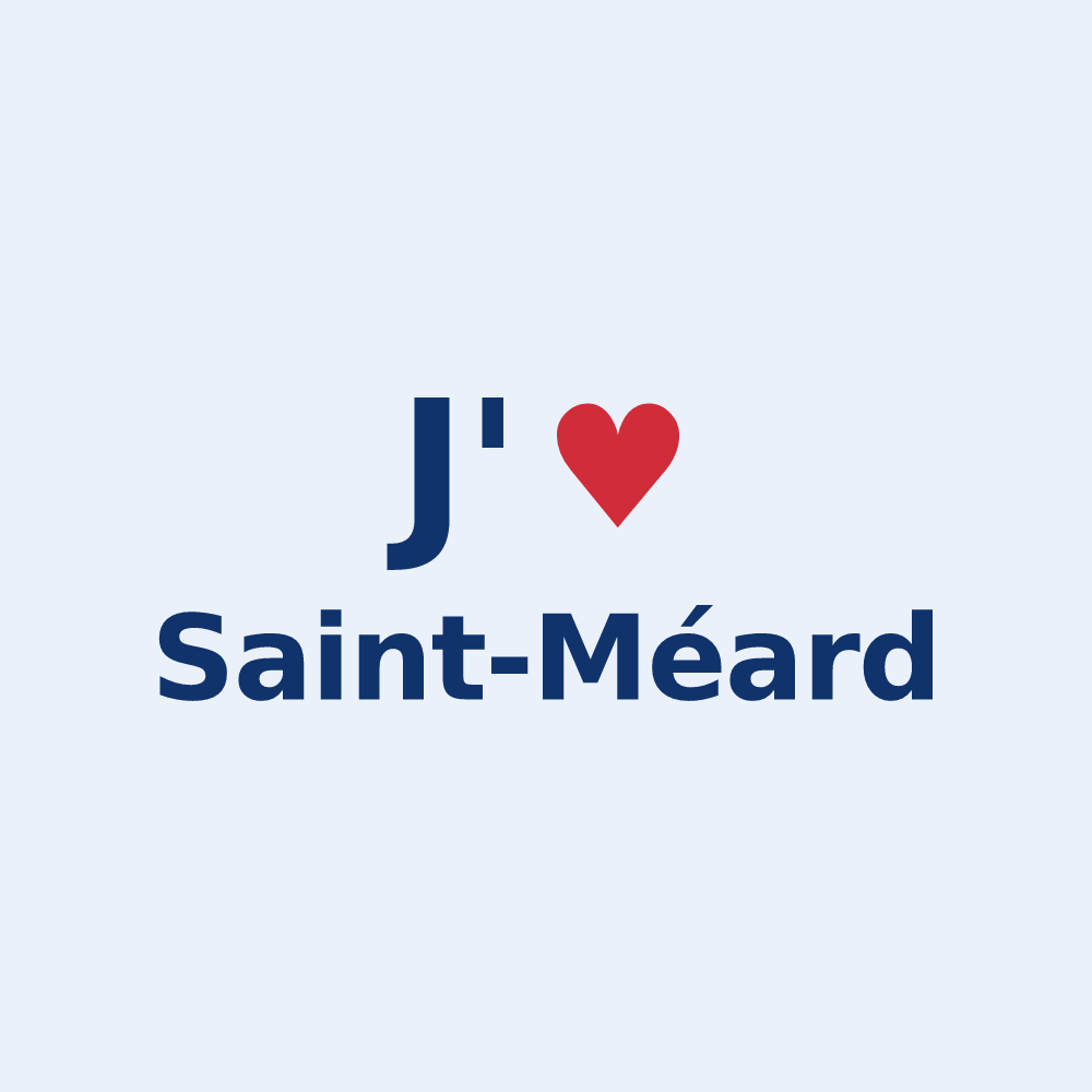 Sticker personnalisé Saint-Méard — design J'aime Saint-Méard