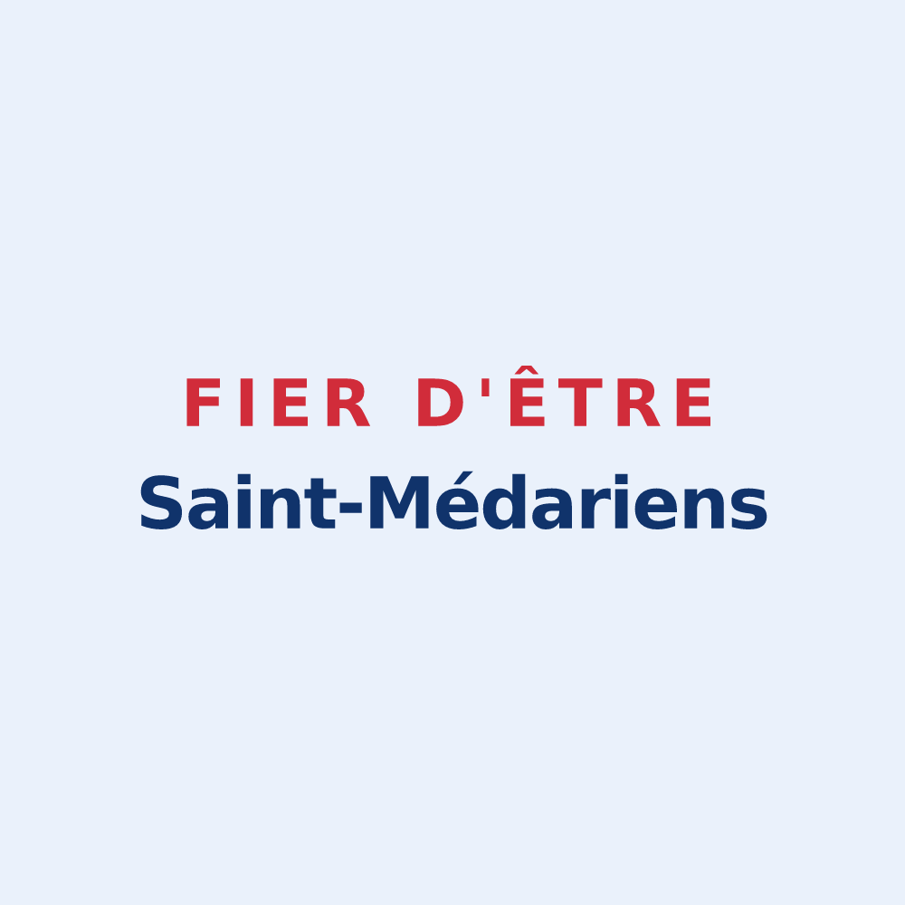 Sticker « Fier d'être Saint-Médariens » — design pour Saint-Médard