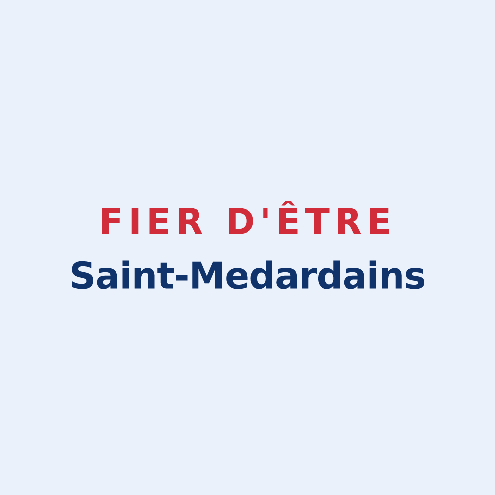Sticker « Fier d'être Saint-Medardains » — design pour Saint-Médard-d'Aunis