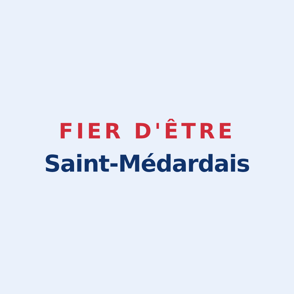 Sticker « Fier d'être Saint-Médardais » — design pour Saint-Médard