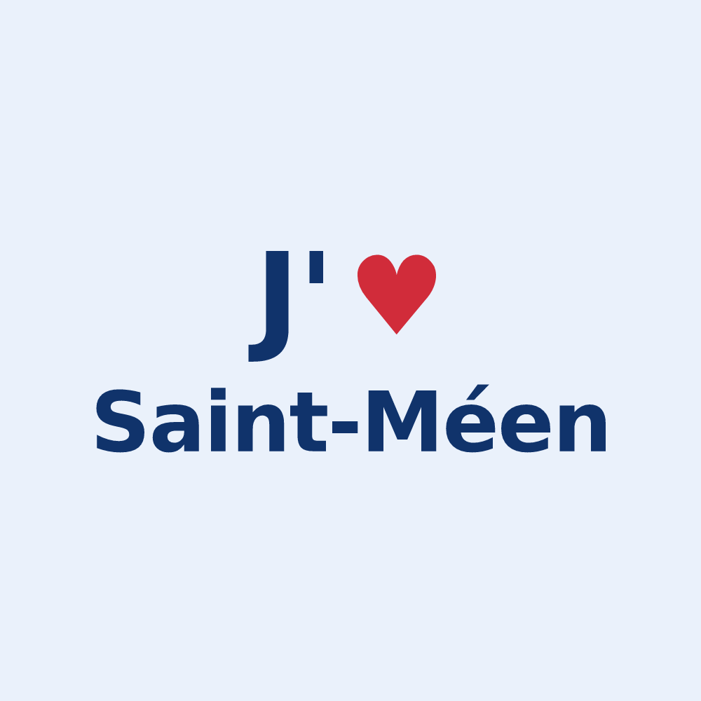 Sticker personnalisé Saint-Méen — design J'aime Saint-Méen