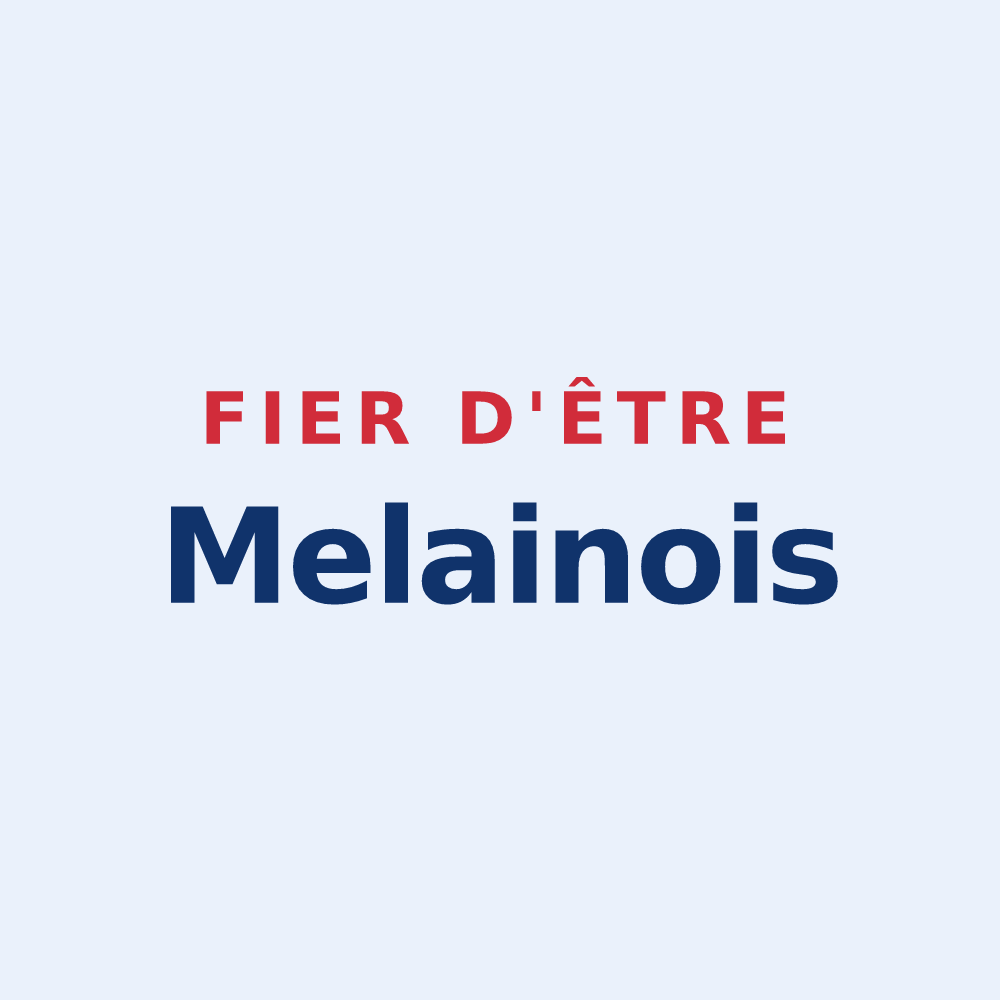 Sticker « Fier d'être Melainois » — design pour Saint-Melaine-sur-Aubance