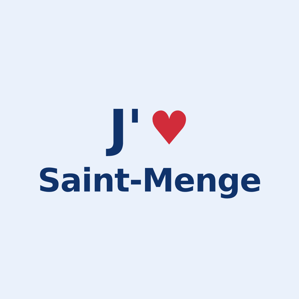 Sticker personnalisé Saint-Menge — design J'aime Saint-Menge
