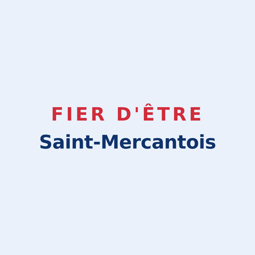 Sticker « Fier d'être Saint-Mercantois » — design pour Saint-Merd-les-Oussines