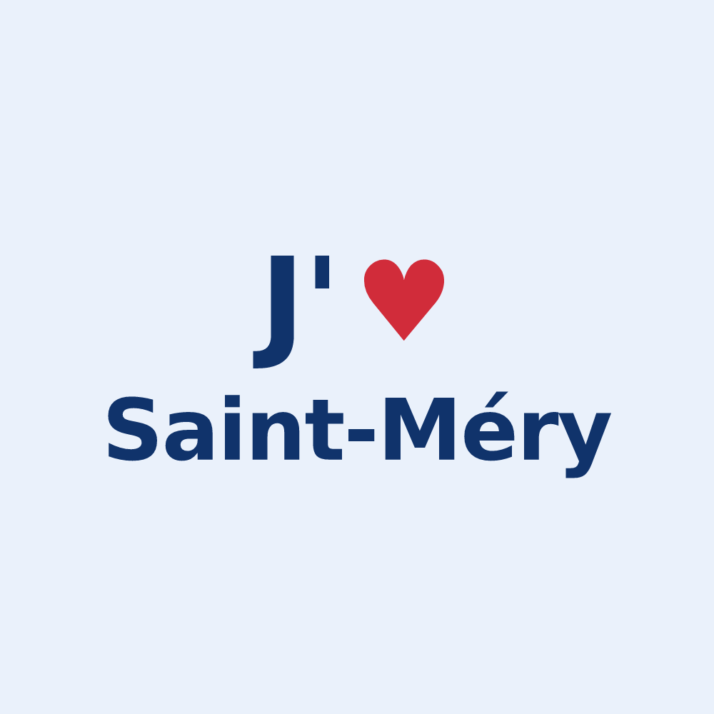 Sticker personnalisé Saint-Méry — design J'aime Saint-Méry