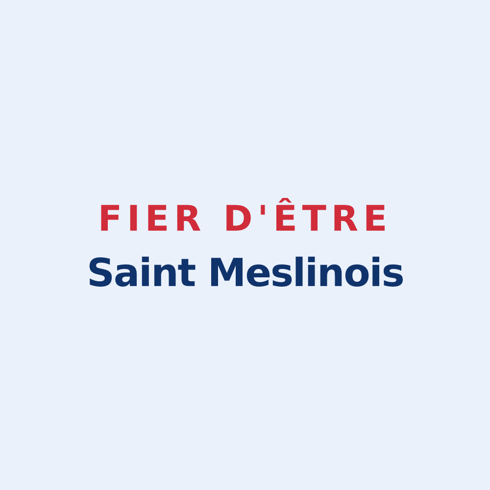 Sticker « Fier d'être Saint Meslinois » — design pour Saint-Meslin-du-Bosc