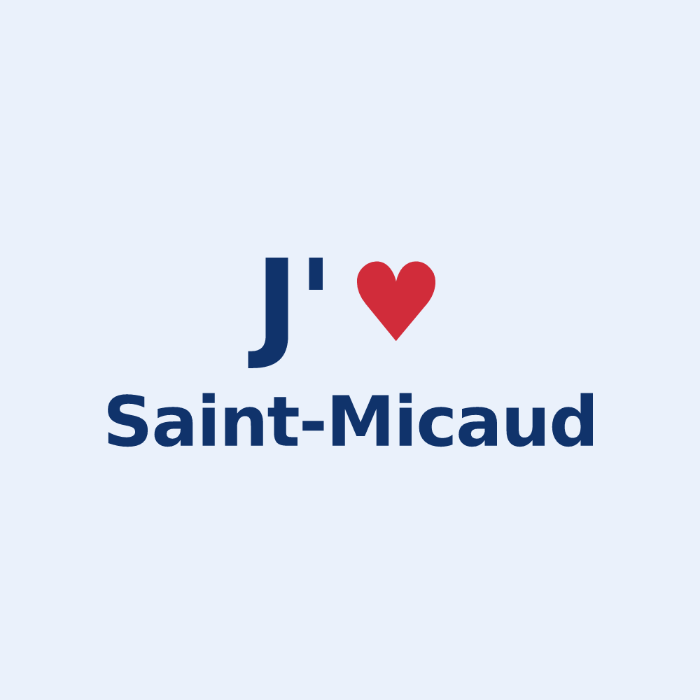 Sticker personnalisé Saint-Micaud — design J'aime Saint-Micaud