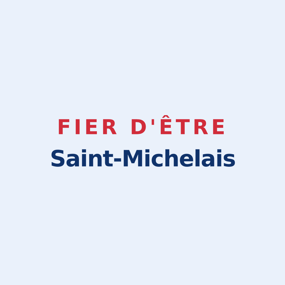 Sticker « Fier d'être Saint-Michelais » — design pour Saint-Michel