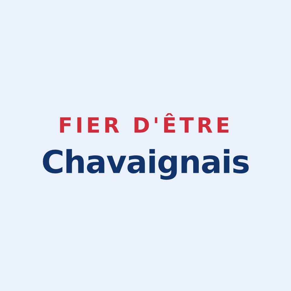 Sticker « Fier d'être Chavaignais » — design pour Saint-Michel-de-Chavaignes