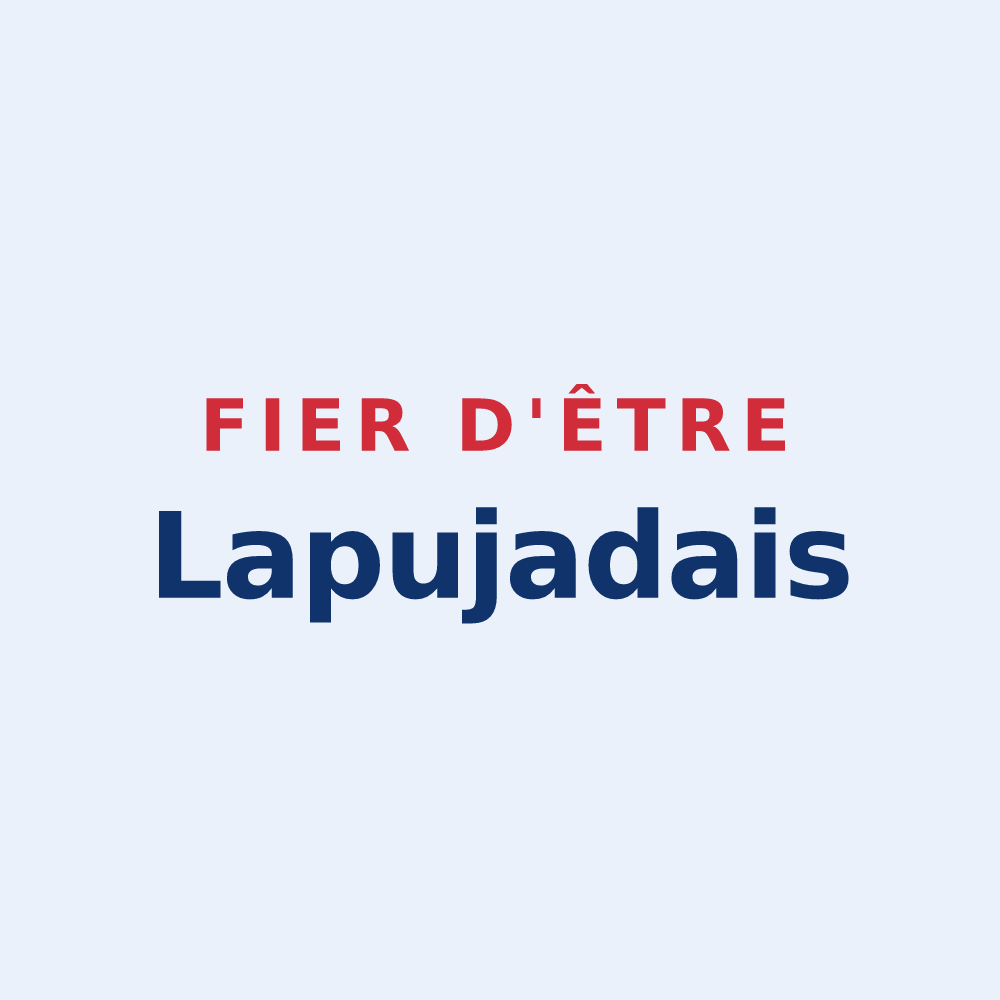 Sticker « Fier d'être Lapujadais » — design pour Saint-Michel-de-Lapujade