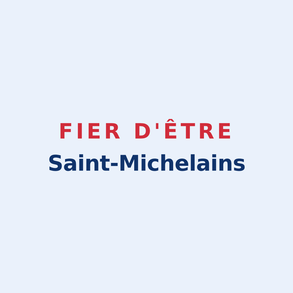 Sticker « Fier d'être Saint-Michelains » — design pour Saint-Michel-de-Maurienne