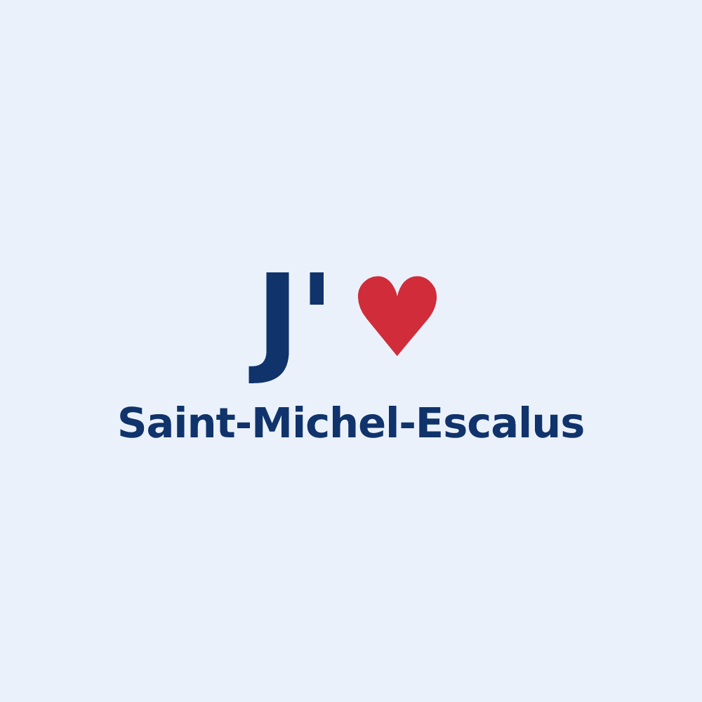 Sticker personnalisé Saint-Michel-Escalus — design J'aime Saint-Michel-Escalus