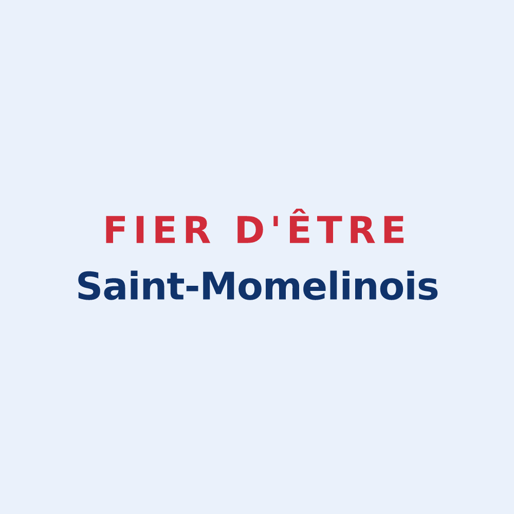 Sticker « Fier d'être Saint-Momelinois » — design pour Saint-Momelin