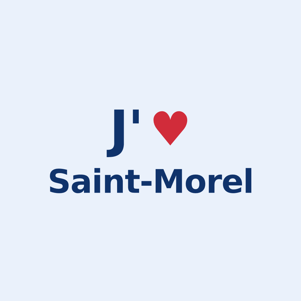 Sticker personnalisé Saint-Morel — design J'aime Saint-Morel