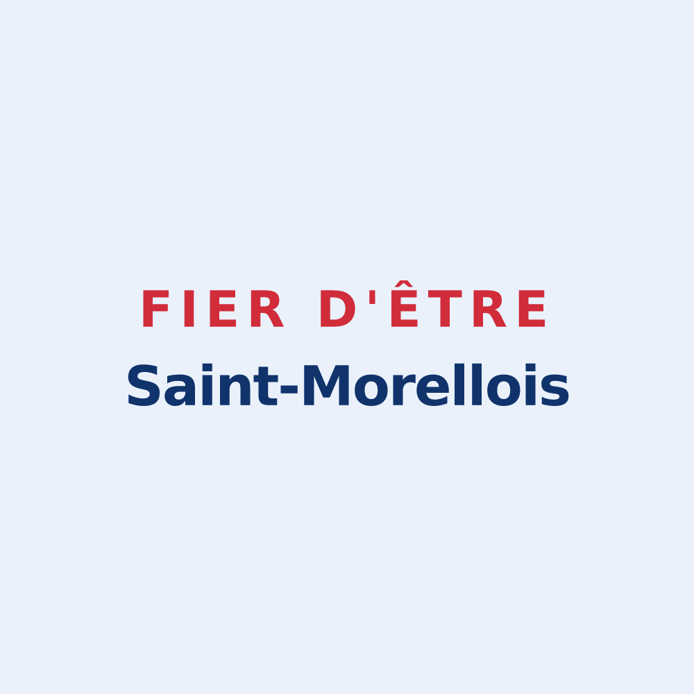 Sticker « Fier d'être Saint-Morellois » — design pour Saint-Morel