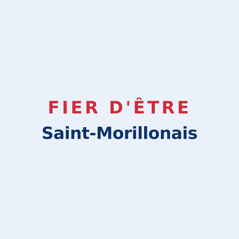 Sticker « Fier d'être Saint-Morillonais » — design pour Saint-Morillon