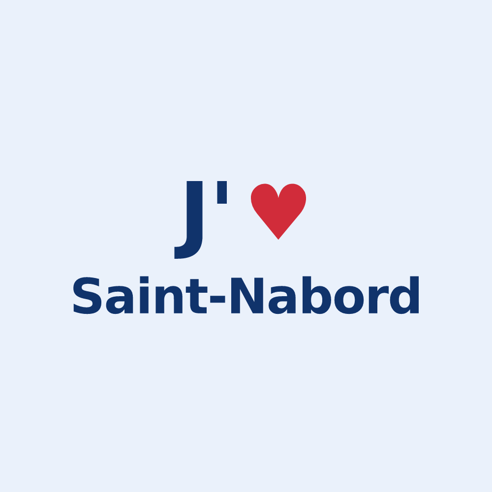 Sticker personnalisé Saint-Nabord — design J'aime Saint-Nabord