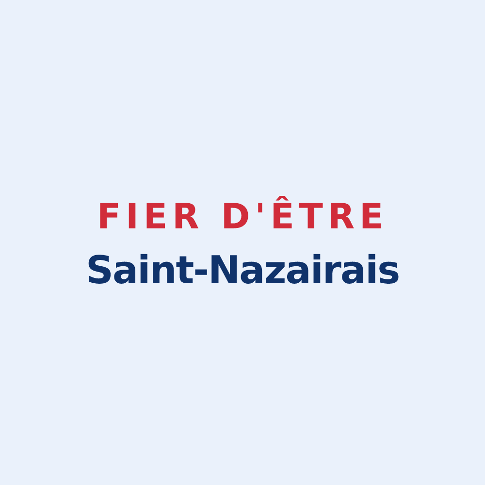 Sticker « Fier d'être Saint-Nazairais » — design pour Saint-Nazaire-le-Désert