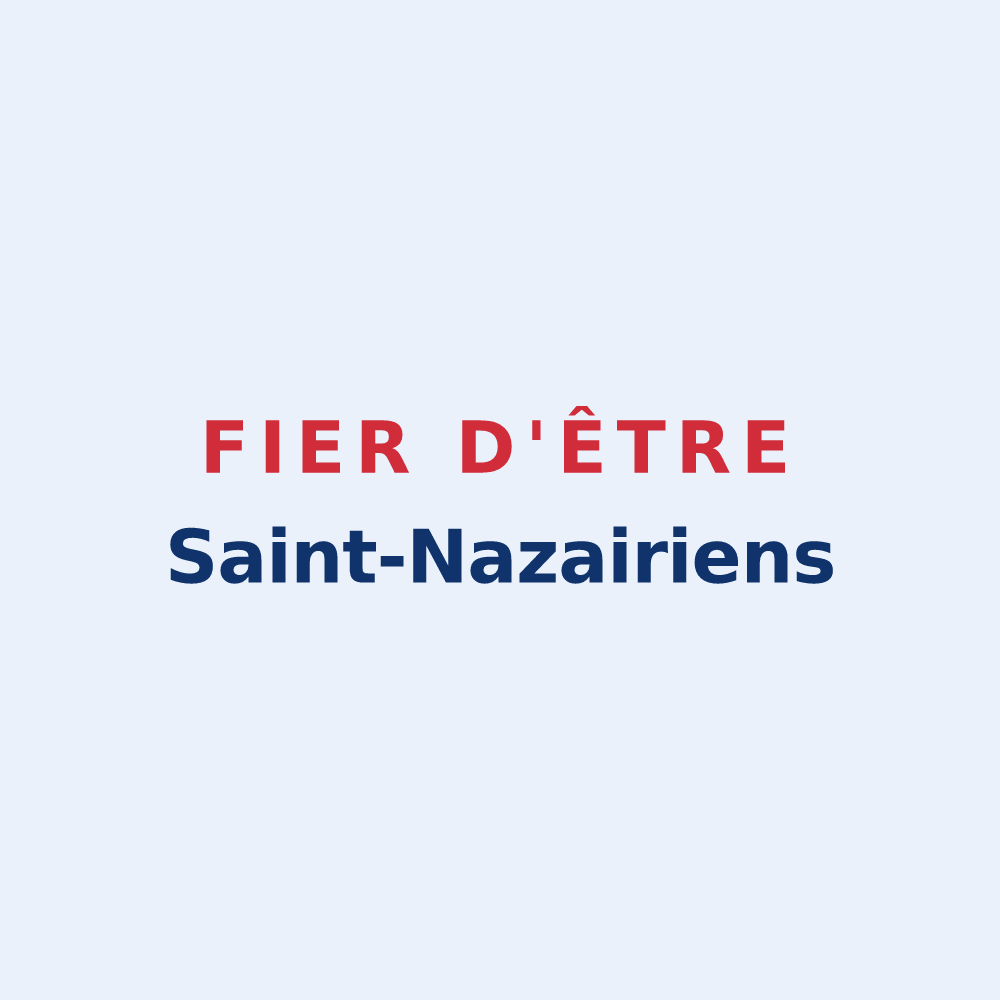 Sticker « Fier d'être Saint-Nazairiens » — design pour Saint-Nazaire-sur-Charente