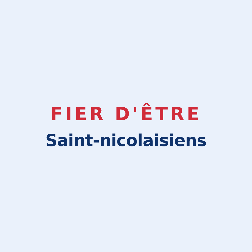 Sticker « Fier d'être Saint-nicolaisiens » — design pour Saint-Nicolas-de-Bourgueil