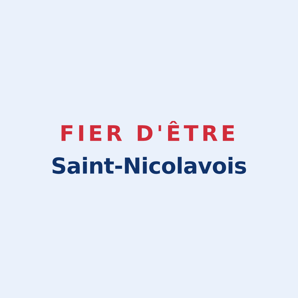 Sticker « Fier d'être Saint-Nicolavois » — design pour Saint-Nicolas-des-Biefs