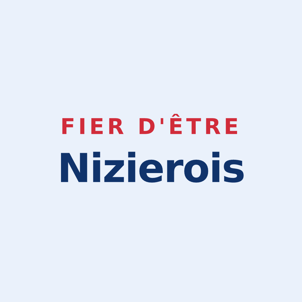 Sticker « Fier d'être Nizierois » — design pour Saint-Nizier-de-Fornas