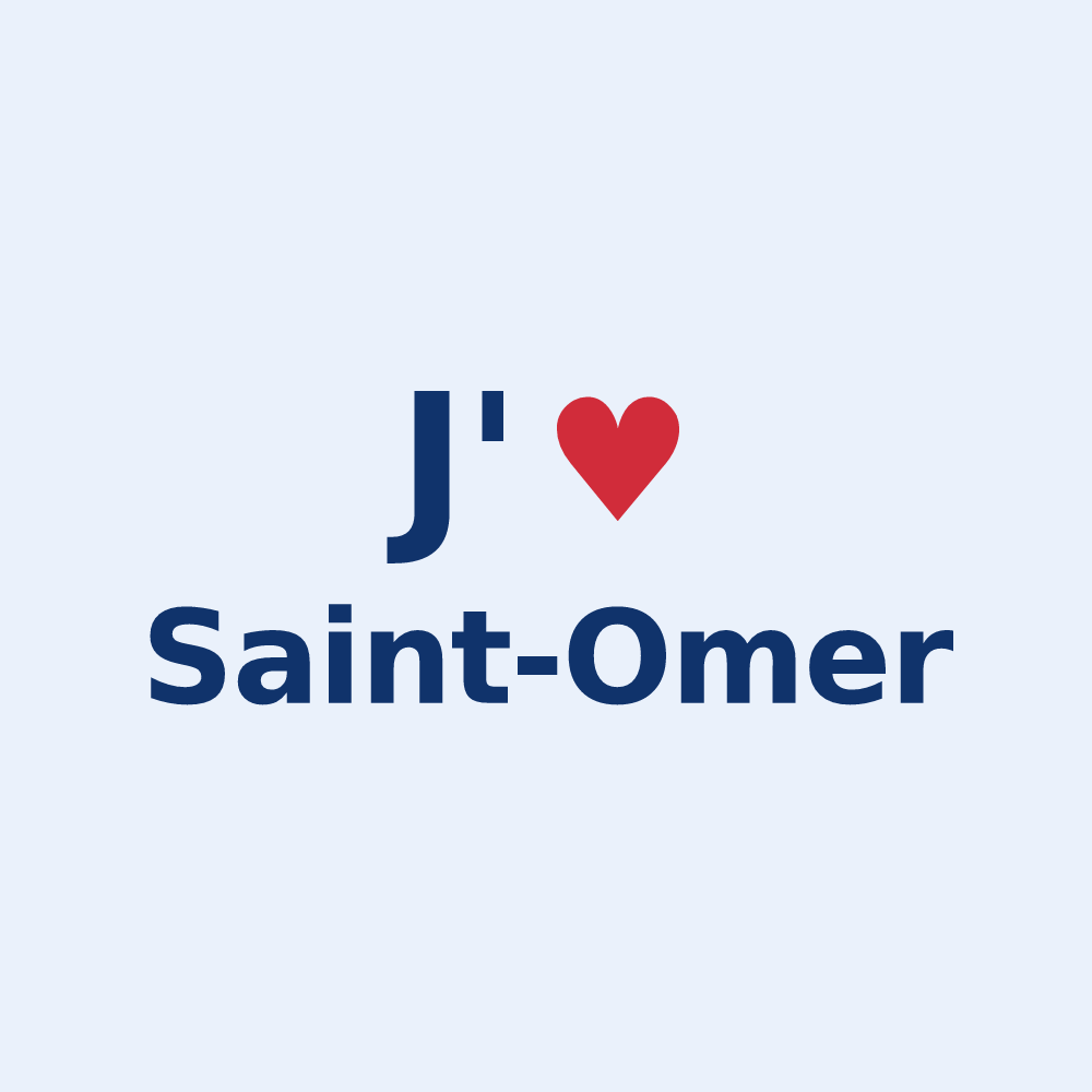 Sticker personnalisé Saint-Omer — design J'aime Saint-Omer
